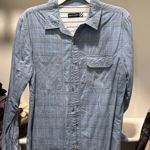 Blue Plaid Men's Shirt